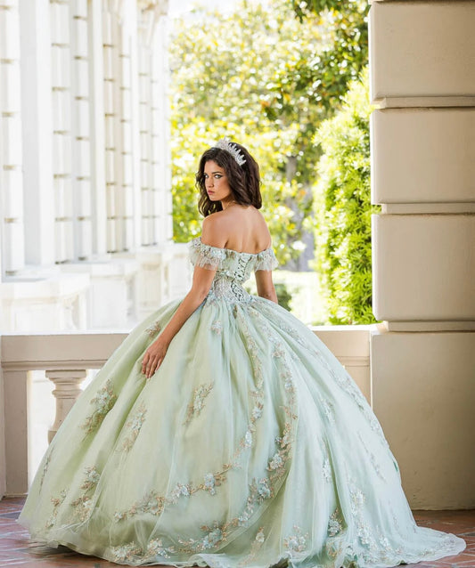 Off Shoulder Corset Ball Gown